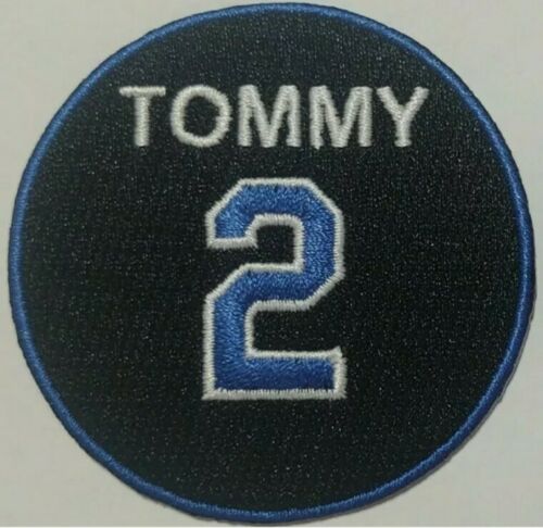 Embroidered Los Angeles Dodgers #2 Tommy Lasorda Jersey Patches