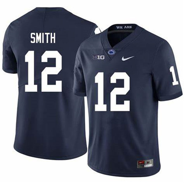Men's Penn State Nittany Lions #12 Brandon Smith Nike Navy with Name College Football Jersey 