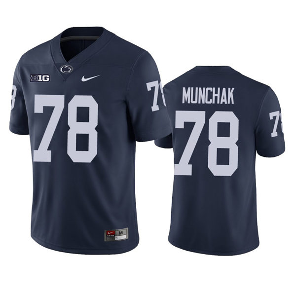 Men's Penn State Nittany Lions Retired Player #78 Mike munchak Nike Navy with Name College Football Jersey 
