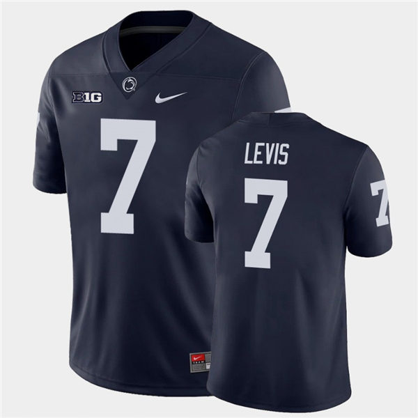 Men's Penn State Nittany Lions #7 Will Levis Nike Navy with Name College Football Jersey 