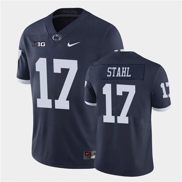 Men's Penn State Nittany Lions #17 Mason Stahl Nike Navy Retro Limited Football Jersey