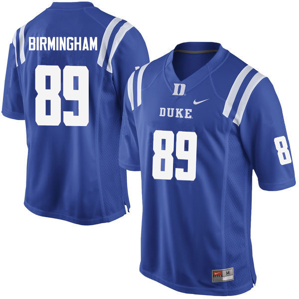 Mens Duke Blue Devils #89 Mark Birmingham Nike Royal College Football Jersey