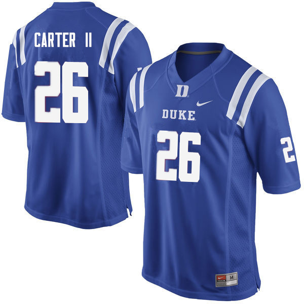 Mens Duke Blue Devils #26 Michael Carter II  Nike Royal College Football Jersey