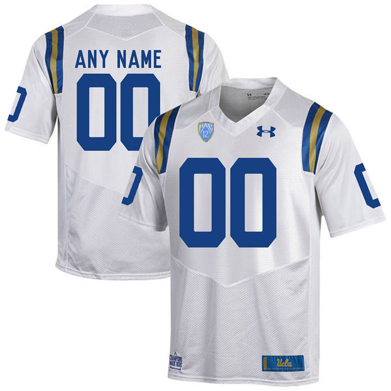 Mens UCLA Bruins Custom Under Armour White College Football Game Jersey