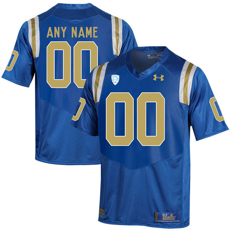 Mens UCLA Bruins Custom Under Armour Blue College Football Game Jersey