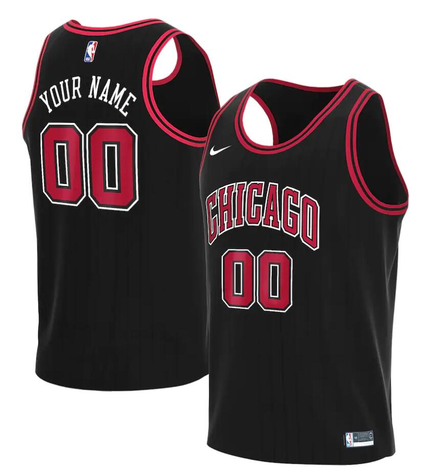 Mens Chicago Bulls Custom Nike Black Statement Edition Jersey