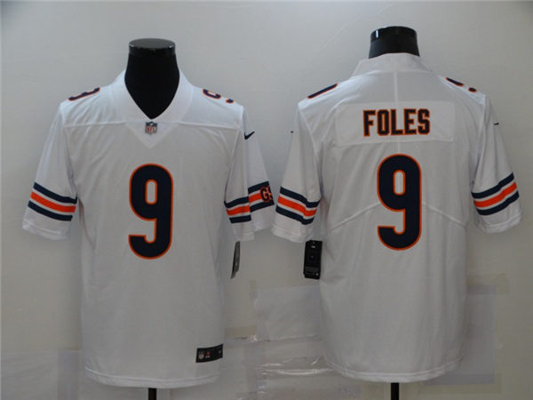 Men's Chicago Bears #9 Nick Foles Nike White Alternate Game Jersey