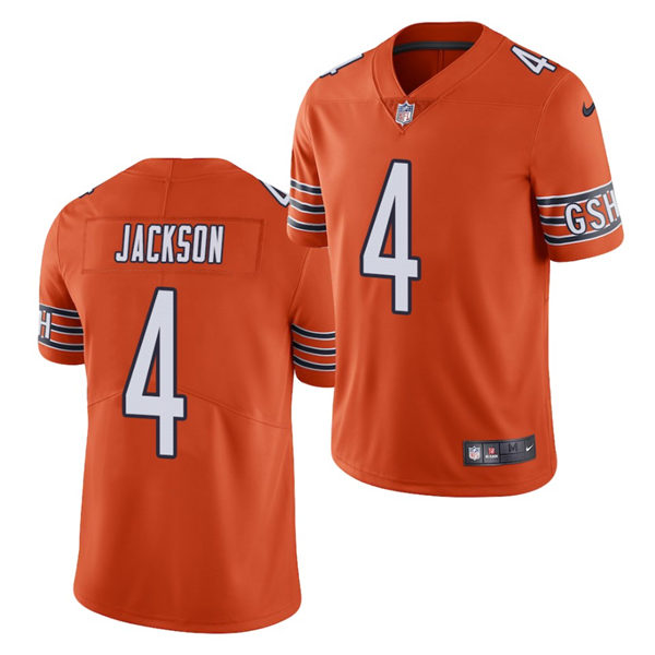 Men's Chicago Bears #4 Eddie Jackson Nike Orange Vapor Limited Jersey