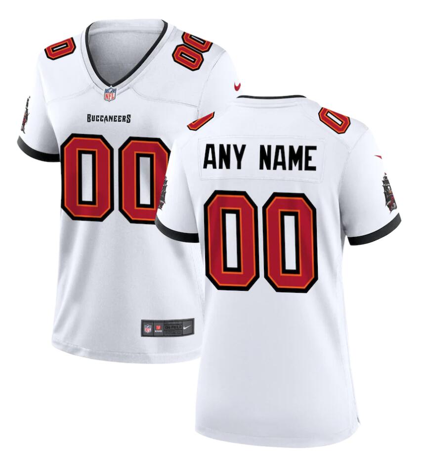 Womens Tampa Bay Buccaneers Custom Nike White Vapor Limited Jersey