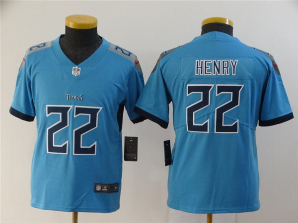 Youth Tennessee Titans #22 Derrick Henry Stitched Nike Light Blue Jersey