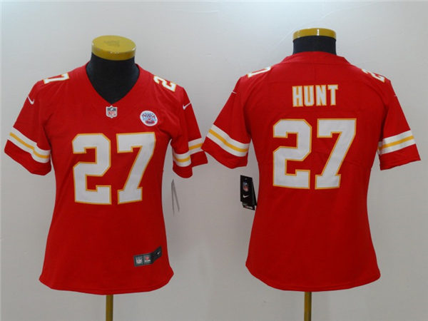 Womens Kansas City Chiefs Retired Player #27 Clark Hunt Nike Red Vapor Untouchable Jersey