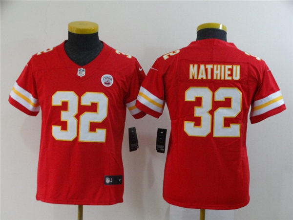 Youth Kansas City Chiefs #32 Tyrann Mathieu Stitched Nike Red Game Jersey