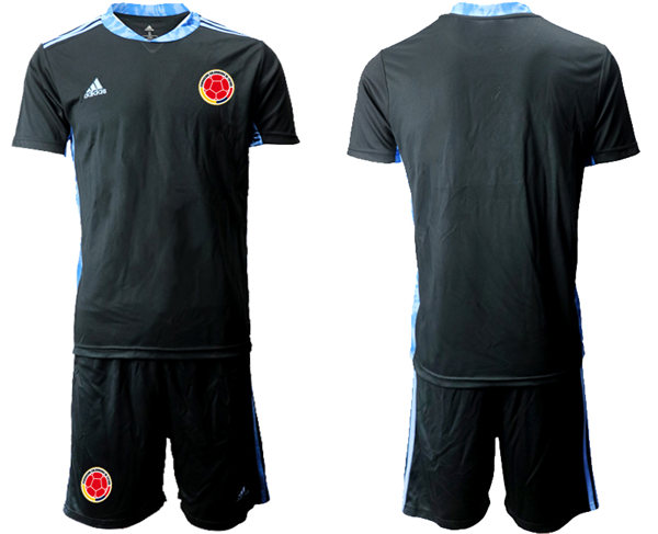 Mens Colombia National Team 2021 Black goalkeeper Soccer Jersey Suit