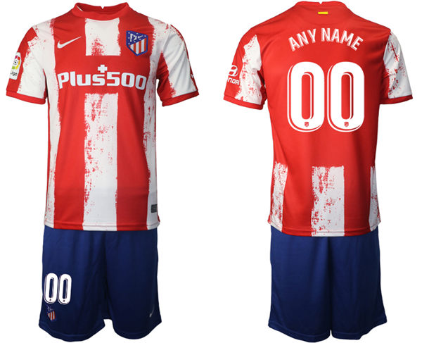 Mens Atletico de Madrid  2021 Red Home  Soccer Jersey kit