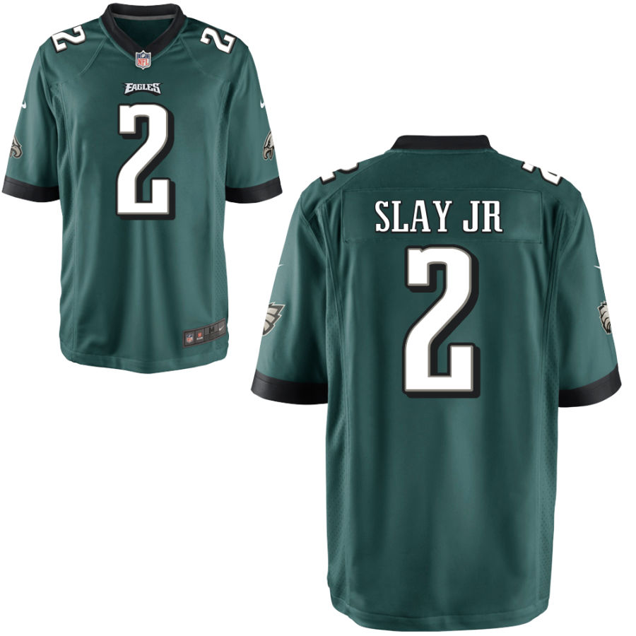 Youth Philadelphia Eagles #2 Darius Slay Jr Nike Midnight Green Team Color NFL Jersey