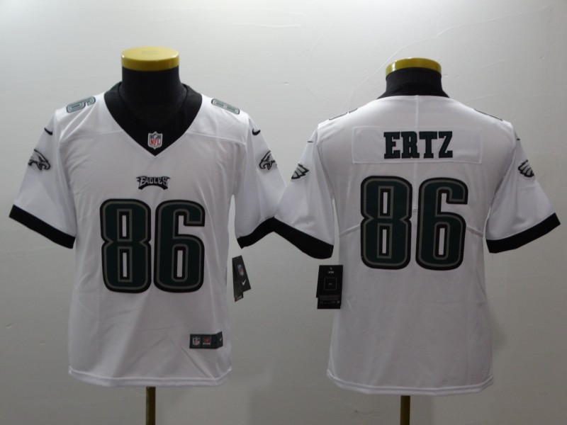 Youth Philadelphia Eagles #86 Zach Ertz Nike White Game Jersey