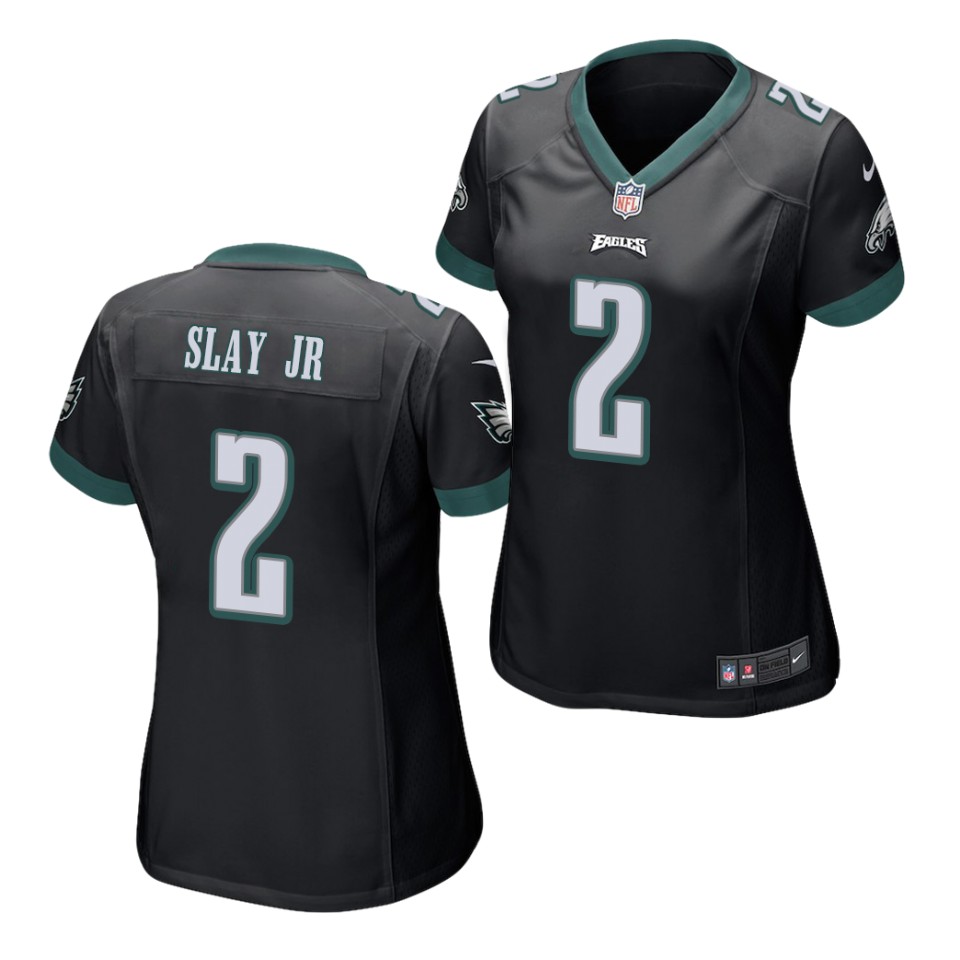 Women's Philadelphia Eagles #2 Darius Slay Jr. Nike Black Game Jersey