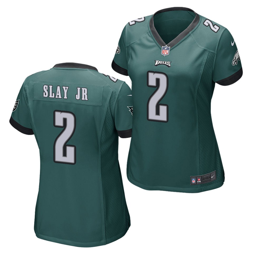 Women's Philadelphia Eagles #2 Darius Slay Jr. Nike Midnight Green Team Color NFL Jersey