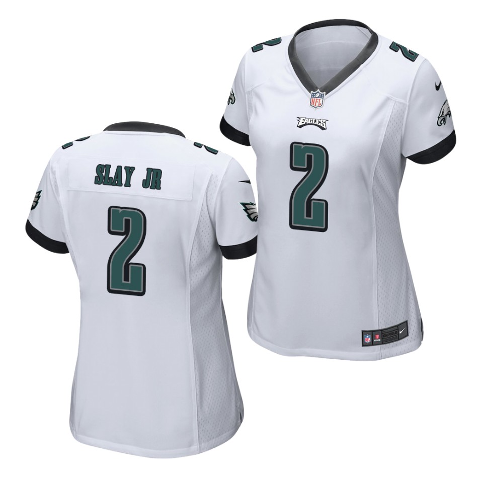 Women's Philadelphia Eagles #2 Darius Slay Jr. Nike White Game Jersey