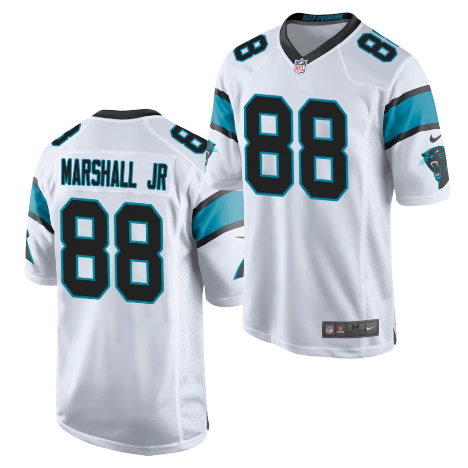 Mens Carolina Panthers #88 Terrace Marshall Jr.  White Nike NFL Vapor Untouchable Limited Jersey