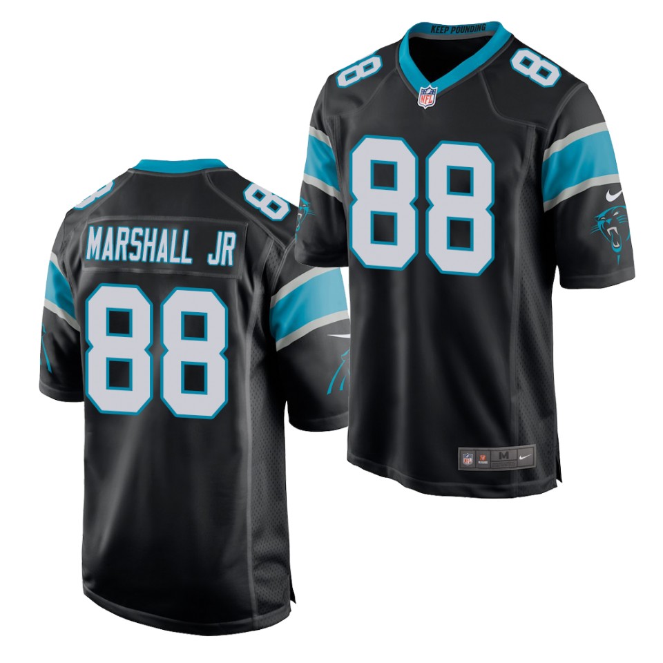 Mens Carolina Panthers #88 Terrace Marshall Jr. Black Nike Vapor Untouchable Limited Jersey