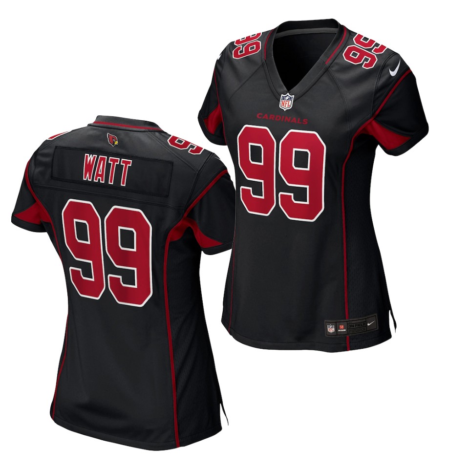 Womens Arizona Cardinals #99 J.J. Watt Nike Black Color Rush Limited Jersey