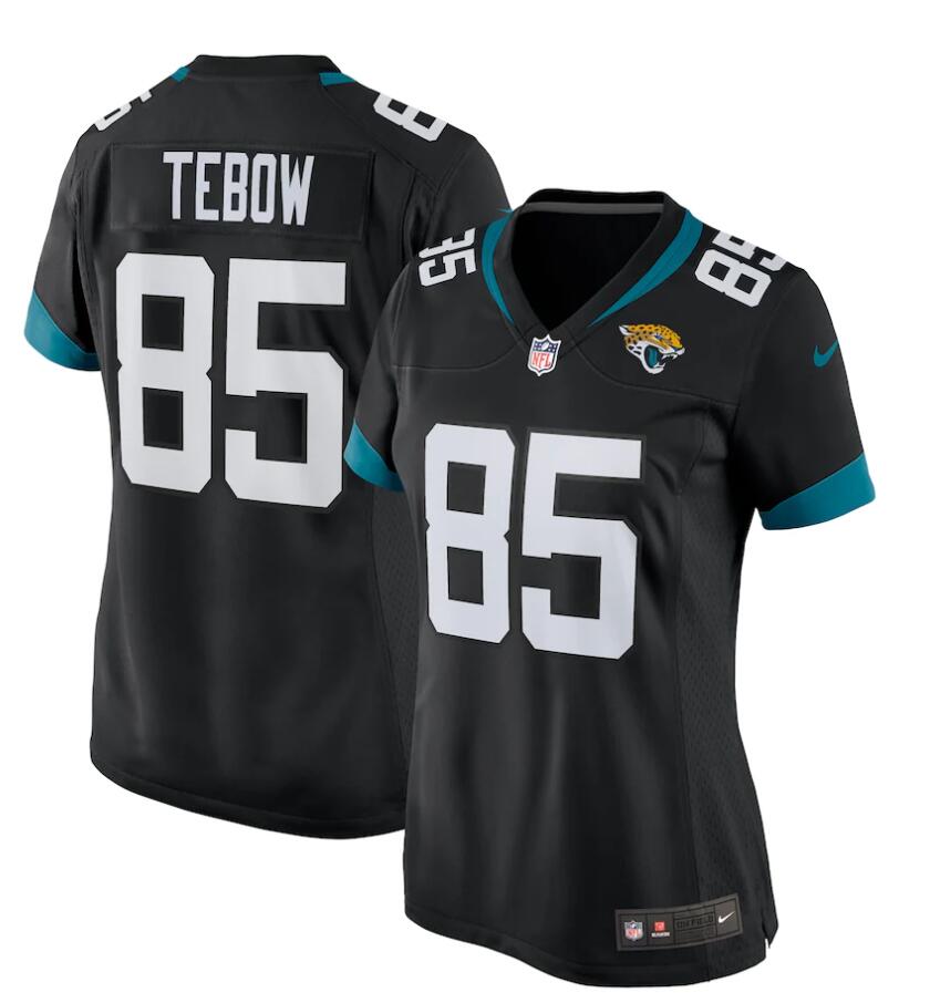 Women's Jacksonville Jaguars #85 Tim Tebow Nike Black Alternate Limited Jersey