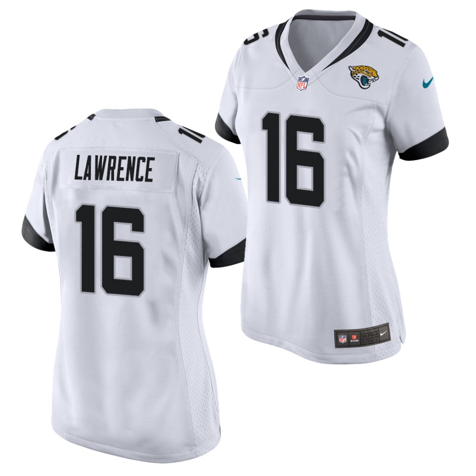 Women's Jacksonville Jaguars #16 Trevor Lawrence Nike White  Limited Jersey