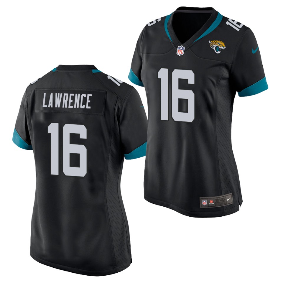 Women's Jacksonville Jaguars #16 Trevor Lawrence Nike Black Alternate Limited Jersey