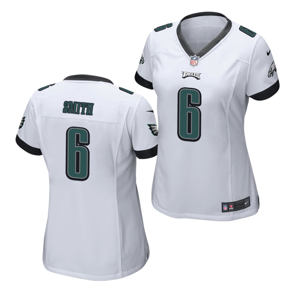 Women's Philadelphia Eagles #6 DeVonta Smith Nike White Limited Jersey