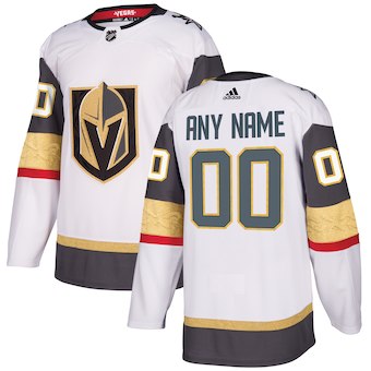 Youth Vegas Golden Knights adidas White Away Authentic Custom Jersey