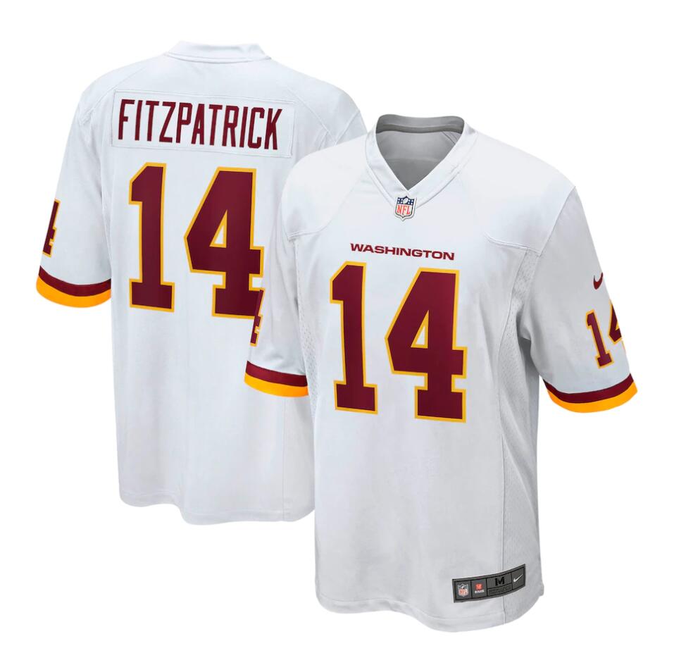 Mens Washington Football Team #14 Ryan Fitzpatrick Nike White Vapor Limited Jersey