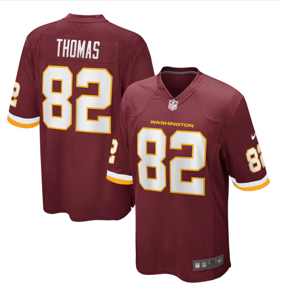 Mens Washington Football Team #82 Logan Thomas  Stitched Nike Burgundy Vapor Limited Jersey