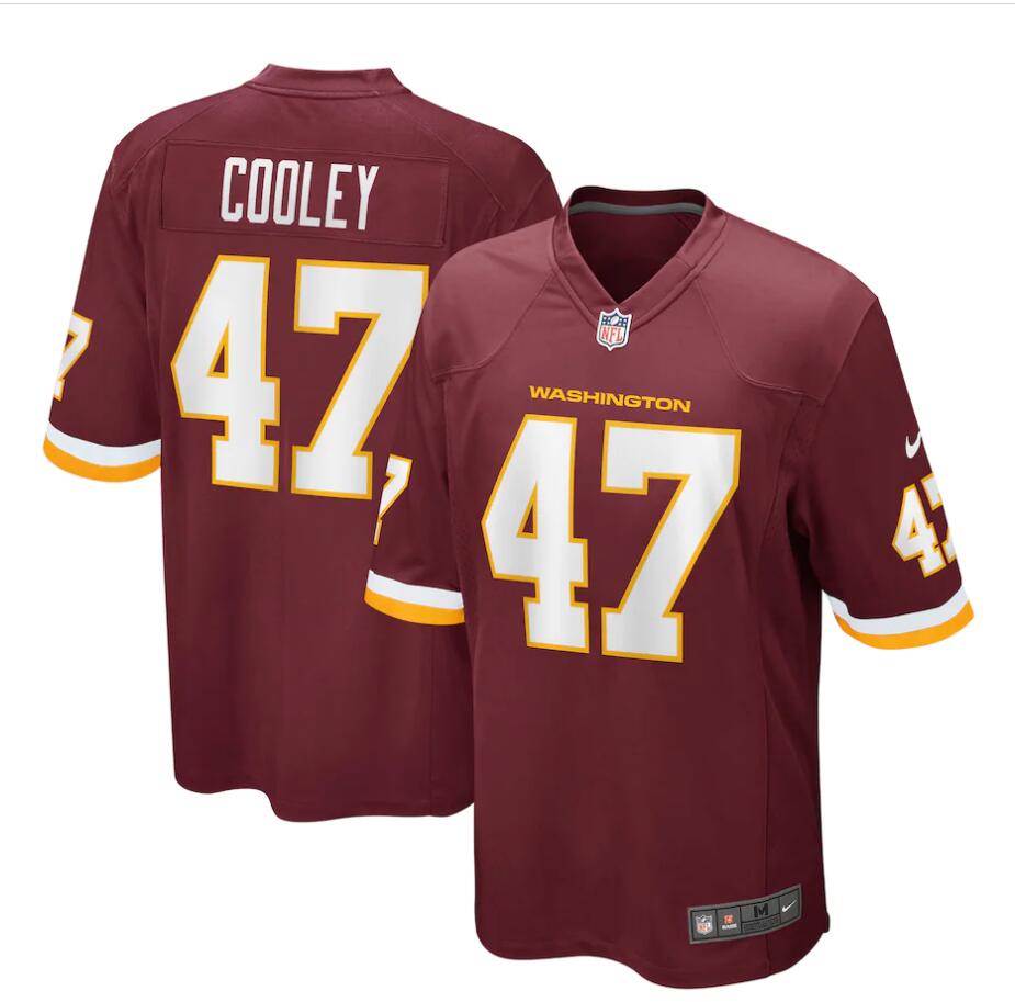 Mens Washington Redskins Retired Player #47 Chris Cooley Sitched Nike Burgundy Vapor Limited Jersey