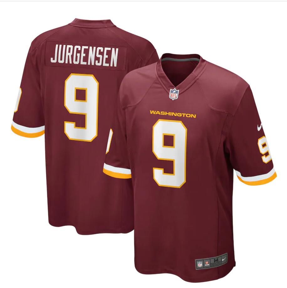 Mens Washington Redskins Retired Player #9 Sonny Jurgensen Sitched Nike Burgundy Vapor Limited Jersey