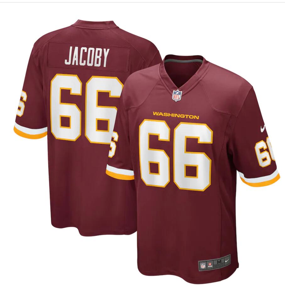 Mens Washington Redskins Retired Player #66 Joe Jacoby Sitched Nike Burgundy Vapor Limited Jersey