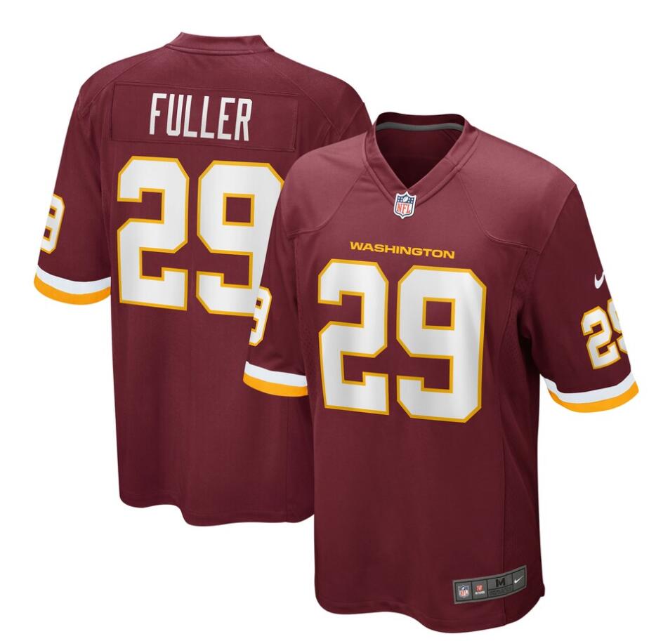 Mens Washington Football Team #29 Kendall Fuller Sitched Nike Burgundy Vapor Limited Jersey