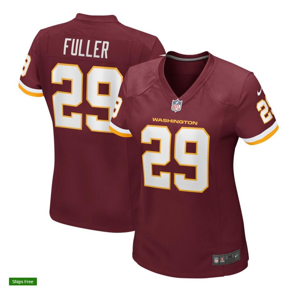 Womens Washington Football Team #29 Kendall Fuller Nike Burgundy Limited Player Jersey