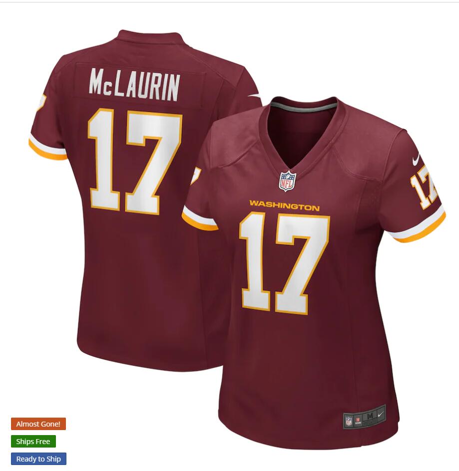 Womens Washington Football Team #17 Terry McLaurin Nike Burgundy Limited Player Jersey