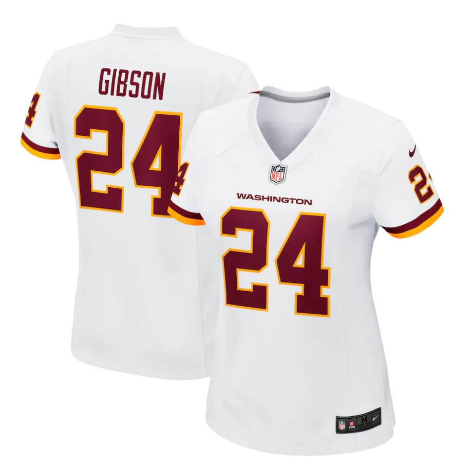 Womens Washington Football Team #24 Antonio Gibson Nike White Limited Player Jersey