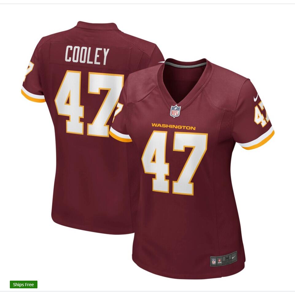 Women's Washington Football Team #47 Chris Cooley Nike Burgundy Limited Player Jersey