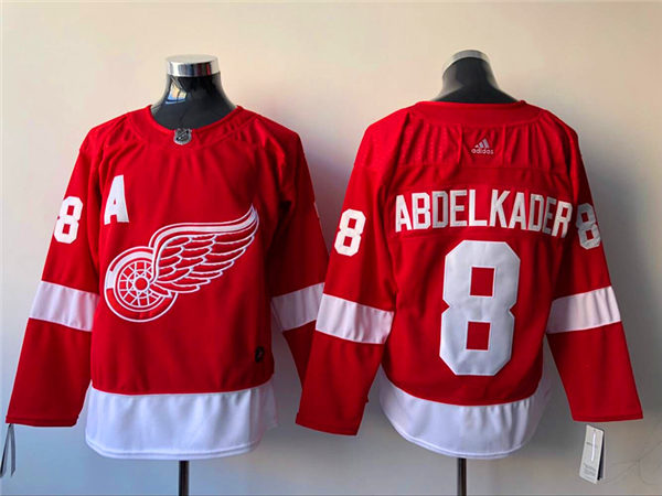 Woemsn Detroit Red Wings Retired Player #8 Justin Abdelkader adidas Red Home NHL Jersey