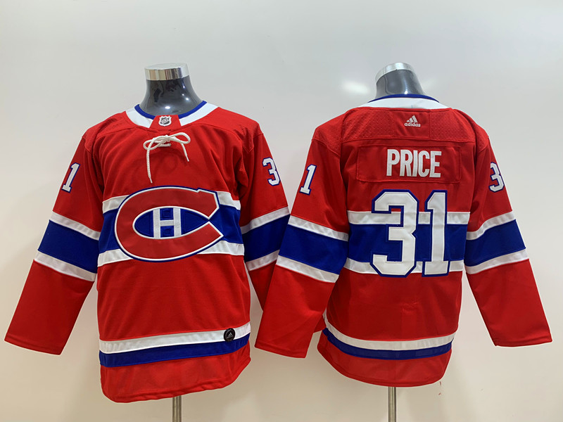 Womens Montreal Canadiens #31 Carey Price adidas Red Hockey Jersey