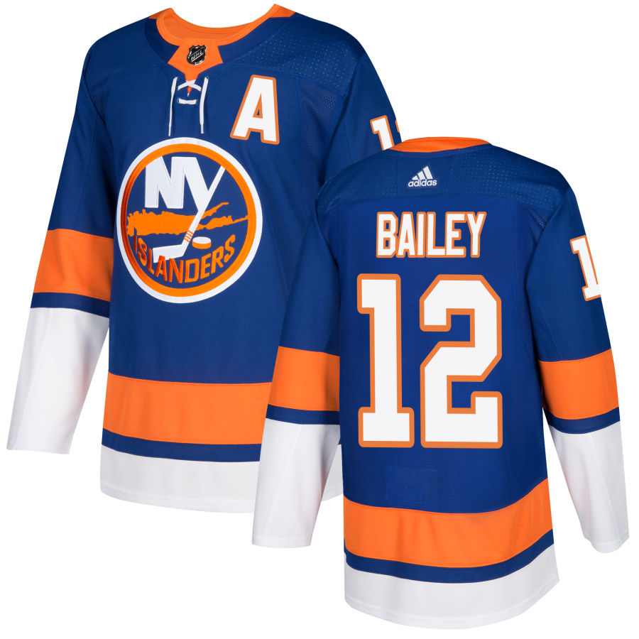 Mens New York Islanders #12 Josh Bailey Stitched adidas Home Royal Jersey 