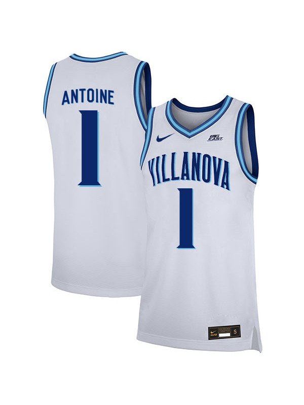 Mens Villanova Wildcats #1 Bryan Antoine Nike 2018 White Basketball Game Jersey