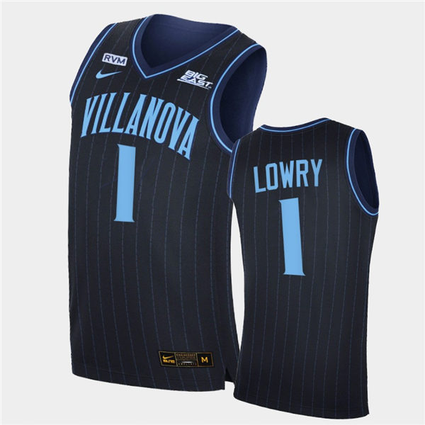 Mens Villanova Wildcats #1 Kyle Lowry Stitched Nike 2020 Navy College Basketball Jersey