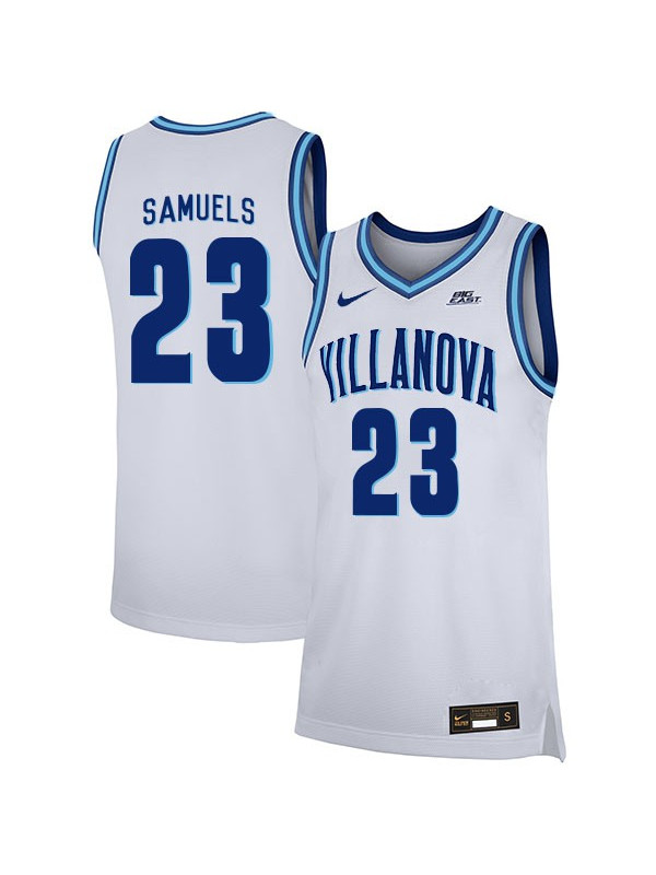 Mens Villanova Wildcats #23 Jermaine Samuels Nike 2018 White Basketball Game Jersey