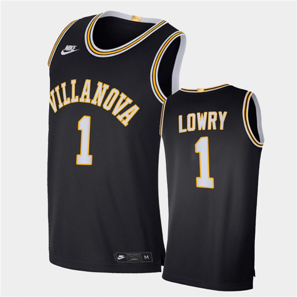 Mens Villanova Wildcats #1 Kyle Lowry Stitched Nike Navy Retro Basketball Jersey 