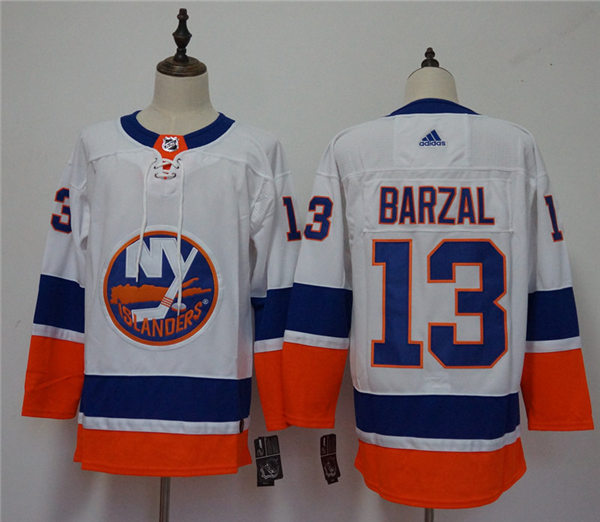 Youth New York Islanders #13 Mathew Barzal White Stitched Adidas Jersey