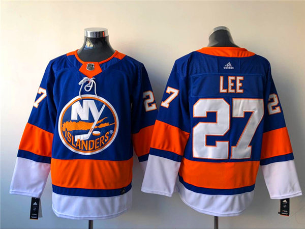 Youth New York Islanders #27 Anders Lee Stitched Adidas Roayl Home Jersey 